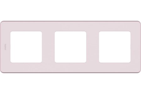 Рамка Legrand Inspiria 3 поста, цвет розовый, арт. 673954