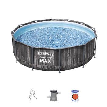 Бассейн каркасный Bestway Steel ProMax 5614Х 366х366х100см 9150л