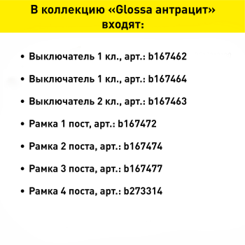Розетка силовая двойная встраиваемая Schneider Electric Glossa с заземлением, цвет антрацит, арт. GSL000724