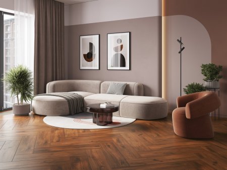 Керамогранит Woodberry, рельеф, коричневый 89,8х21,8х0,8 см