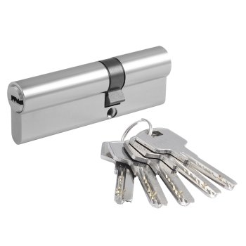 Механизм цилиндровый ключ/ключ ЛП-90 (55-35 хром 90х17мм