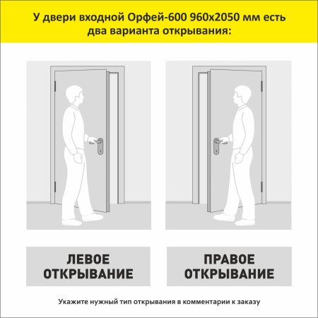 Дверь входная Орфей-600 960х2050