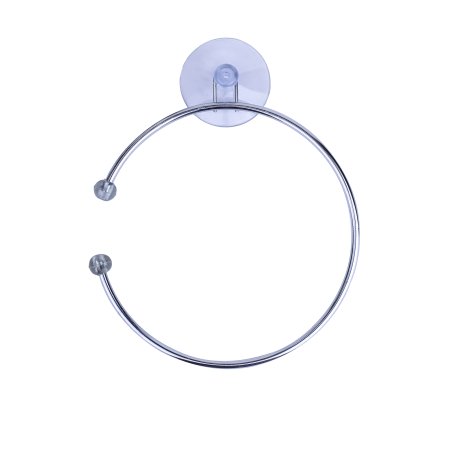 Полотенцедержатель 1 кольцо вакуумная присоска хром ELINE