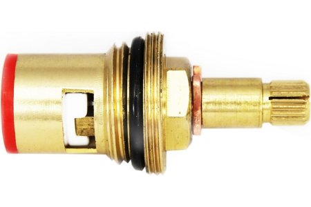 Кран-букса керамическая 20 шлицев 1/2" цвет желтый