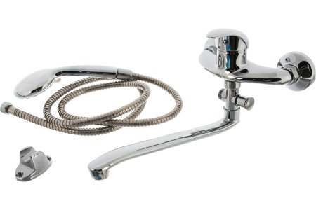 Смеситель для ванны одноручный длинный излив Omega stOmega 3308  цвет хром