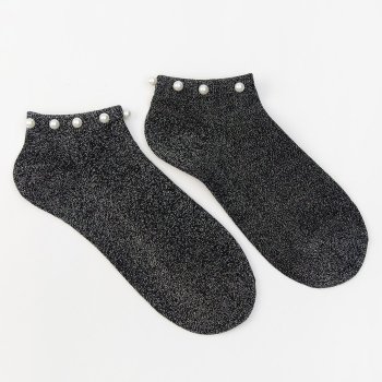 Носки женские OEMEN WA5127 с бусинами р.35-41 цвет черный