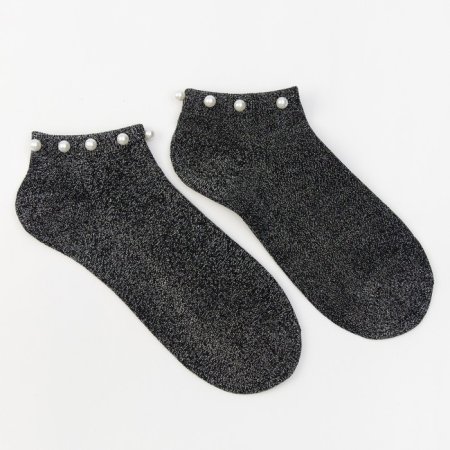 Носки женские OEMEN WA5127 с бусинами р.35-41 цвет черный
