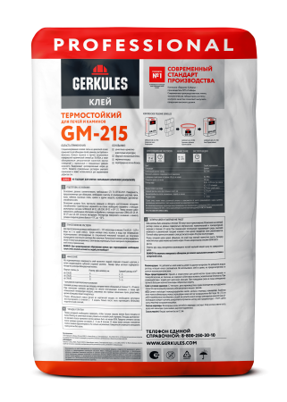 Клей для печей и каминов GM-215 Геркулес 25кг