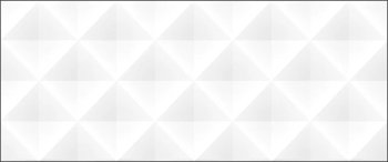 Плитка настенная White Planet, ромб, белая 60х25х0,9 см
