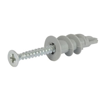 Дюбель для листовых материалов 14х32 мм 4 шт нейлоновый с шурупом