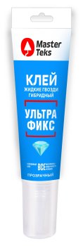 Клей для тяжелых конструкций MasterTeks ProfiMaster УльтраФикс прозрачный 80 гр