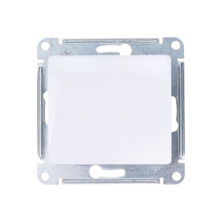 Выключатель встраиваемый Schneider Electric Glossa 1 кл. белый, без подсветки, арт. GSL000111