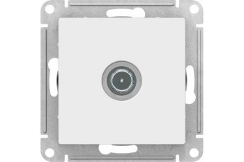 Розетка TV оконечная встраиваемая Schneider Electric AtlasDesign цвет белый, арт. ATN000191