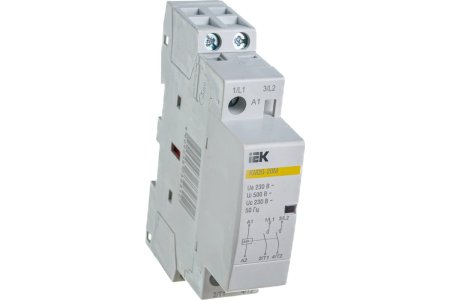 Контактор модульный IEK КМ 20А 230В 2НО арт.MKK11-20-20