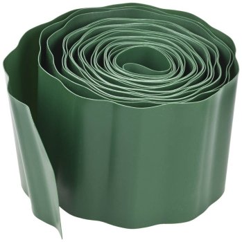 Лента бордюрная ЭКО-ПЛАСТ Волна зеленая