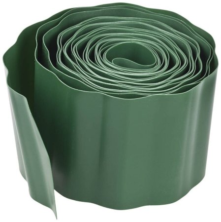 Лента бордюрная ЭКО-ПЛАСТ Волна зеленая