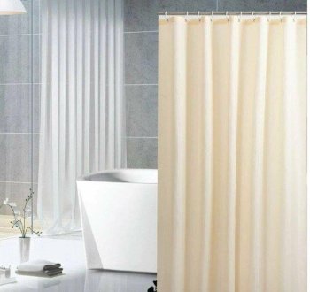 Штора для ванной  Рыжий кот 180х180см полиэтилен цвет бежевый