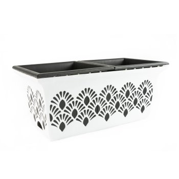 Ящики для растений Лотос пластик 7л белый