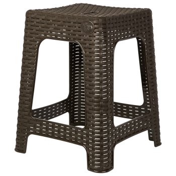 Табурет Rattan  36,3х36,3х44,8см горький шоколад