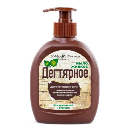 Мыло жидкое Невская Косметика 300мл Дегтярное антибактериальное Мыло жидкое Невская Косметика 300мл Дегтярное антибактериальное