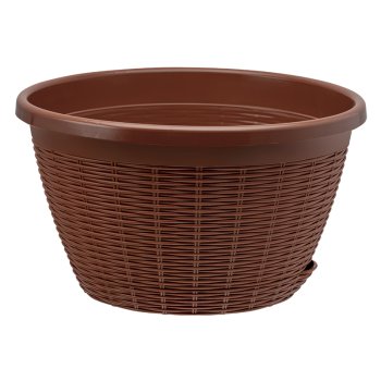 Кашпо подвесное с усами 4,5л Ø26см терракотовый