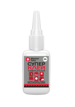 Клей универсальный MasterTeks Супер прозрачный 20 гр Клей универсальный MasterTeks Супер прозрачный 20 гр