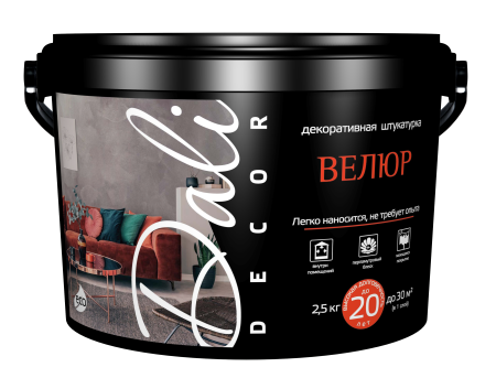 Штукатурка декоративная DALI-DECOR велюр 2,5 кг