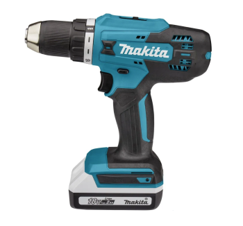 Дрель-шуруповерт аккумуляторная Makita DF488D004 Li-lon 18В 2x2Ач 42Нм