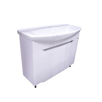 Тумба напольная Мирра 82,5х105х33,6см цвет белый