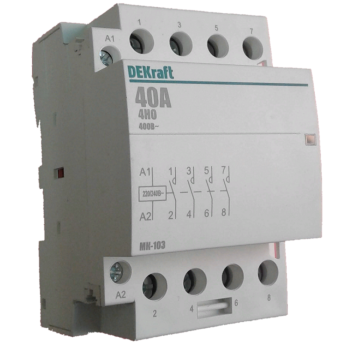 Контактор модульный Dekraft МК-103 40А 400В 4НО