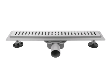 Трап линейный прямой  500х70х50мм хром