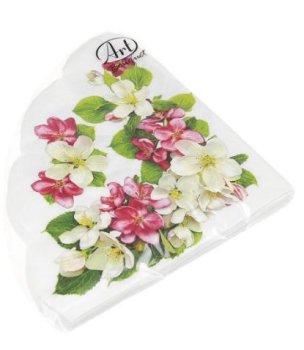 Салфетки бумажные Art Bouqet Яблоневый цвет  32см 12шт