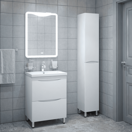 Тумба напольная Лиана 82,5х60х44см цвет белый