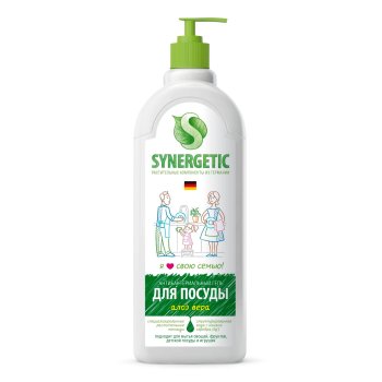 Гель для мытья посуды Synergetic Алоэ вера 500мл