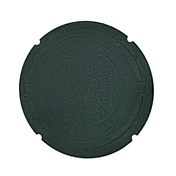 Люк канализационный тип ЛД 760/580/51/20 мм зеленый