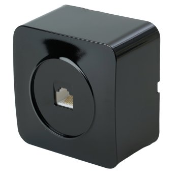 Розетка компьютерная накладная STEKKER София цвет черный, арт. 49312