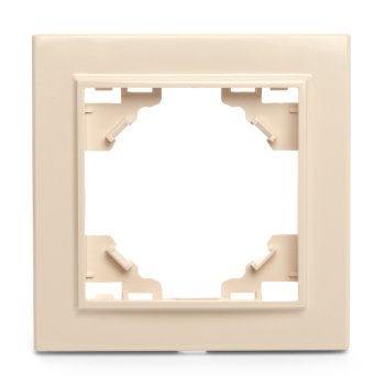 Рамка STEKKER ЭРНА 1 пост, цвет слоновая кость, арт. 39624