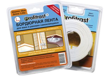Лента бордюрная Profitrast 38 мм x 3,35м белый