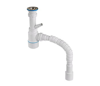 Сифон MasterProf для умывальника 1 1/2" 40 мм 500 мм без перелива