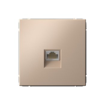 Розетка компьютерная встраиваемая Systeme Electric ARTGALLERY цвет песочный, арт. GAL001286