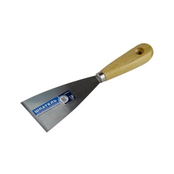 Шпатель малярный T4P 70мм, деревянная ручка