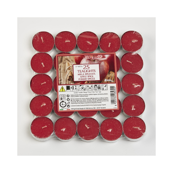 Свечи чайные в гильзе Яблочные специи 25 шт
