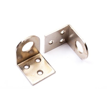 Проушина гнутая никель 90х40 мм