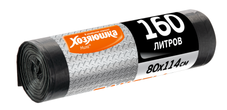 Пакеты для мусора Crocmart Профи прочные 160л 10шт 16мкм