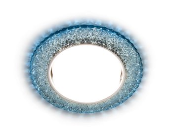 Точечный светильник Ambrella G298 CL/CLD GX53 встраиваемый белый с LED подсветкой