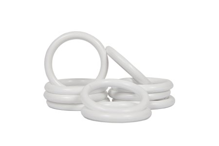 Кольцо белый