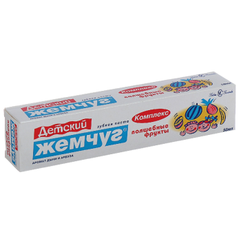 Паста зубная Новый жемчуг Волшебные фрукты 50 мл