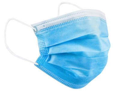Маска защитная гигиеническая 1 шт нетканый голубой