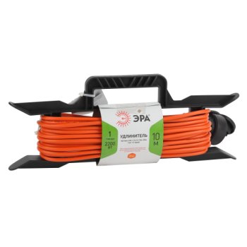 Удлинитель шнур на раме ЭРА 1 гнездо без заземления 10 м 10А IP44