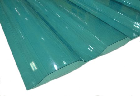 Шифер прозрачный МП-20 (У) 1150мм 2000мм 0,8мм Бирюза
